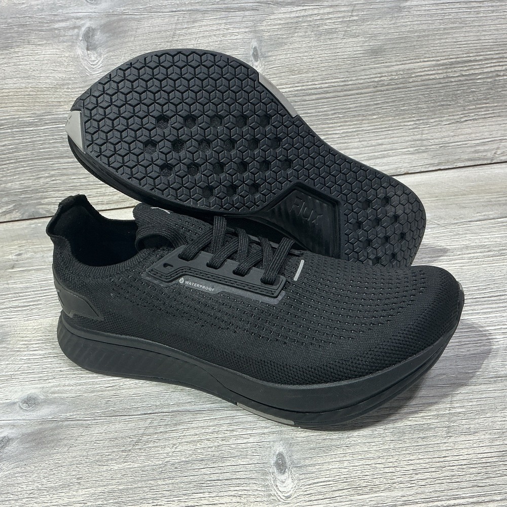 Flux Footwear Adapt Waterproof Runner Stealth Black Womens Size 8 Athletic Shoes